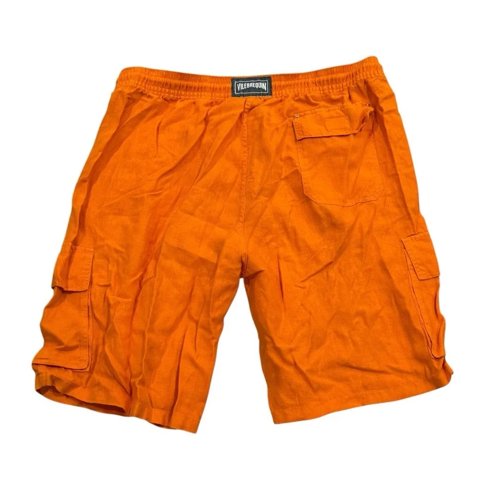 Vilebrequin Men's XXXL Orange Linen 10